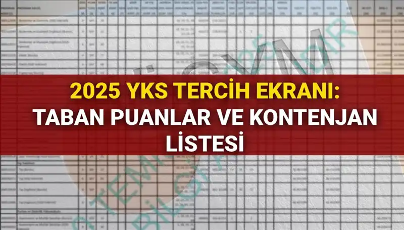 YKS 2025 Tercih Süreci Başlıyor: Taban Puanları ve Kontenjanlar Açıklanıyor