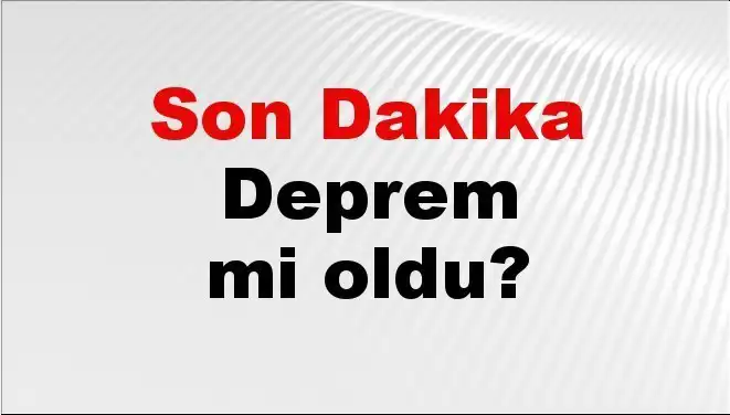 Kütahya'da Son Dakika Deprem Gelişmesi: Ayrıntılar Neler?