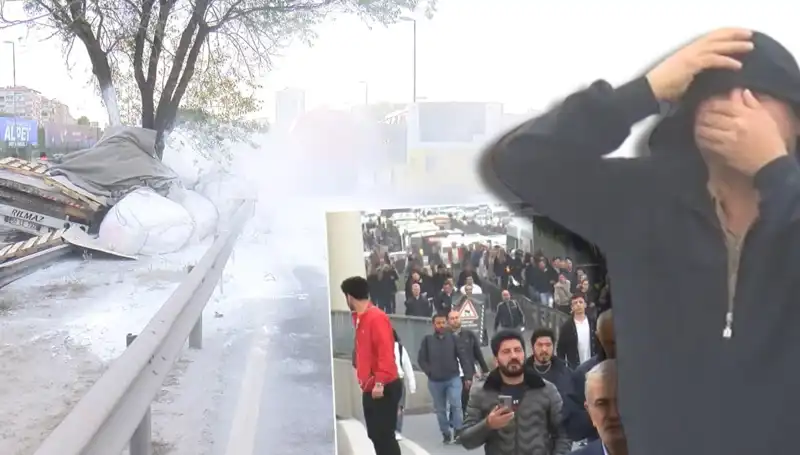 D-100 Karayolu'nda Trafik Felaketi: Alçı Yüklü TIR Bariyerlere Çarptı