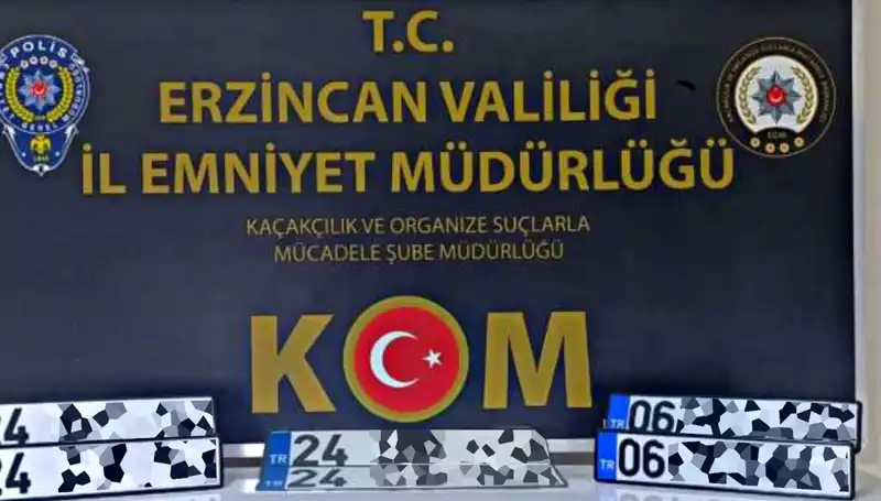 Erzincan’da APP Plaka Operasyonu: Suç Şebekesi Çökertildi!