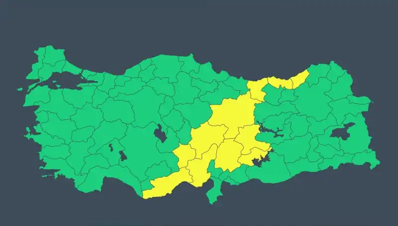Meteoroloji’den 11 İlde Şiddetli Yağış ve Fırtına Uyarısı Geldi