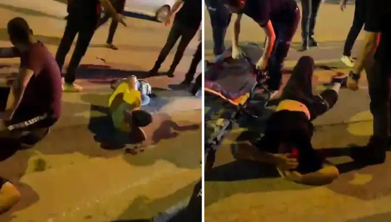 Otomobilden Açılan Ateşte İki Kişi Yaralandı: Olay Anı Kamera Kaydında